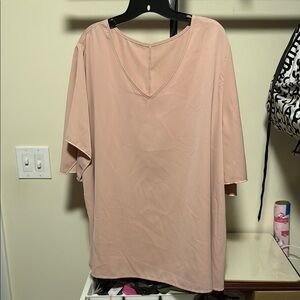 Elegant Women's Pink Top 4XL